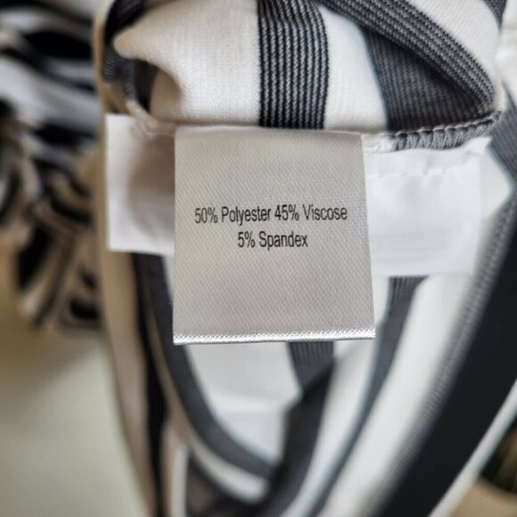 Soon Maternity Leo Cap Sleeve Maternity Dress - Stripes - White Multi/Ponti Stri - Picture 14 of 15